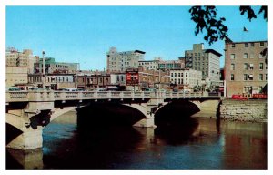 Postcard BRIDGE SCENE Des Moines Iowa IA AP1316