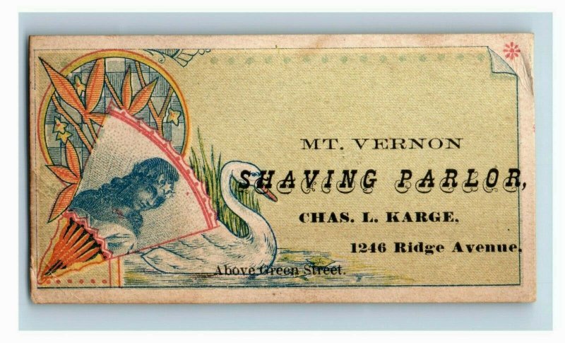 1880s Mt. Vernon Shaving Parlor Chas. L. Karge Lot Of 4 P218