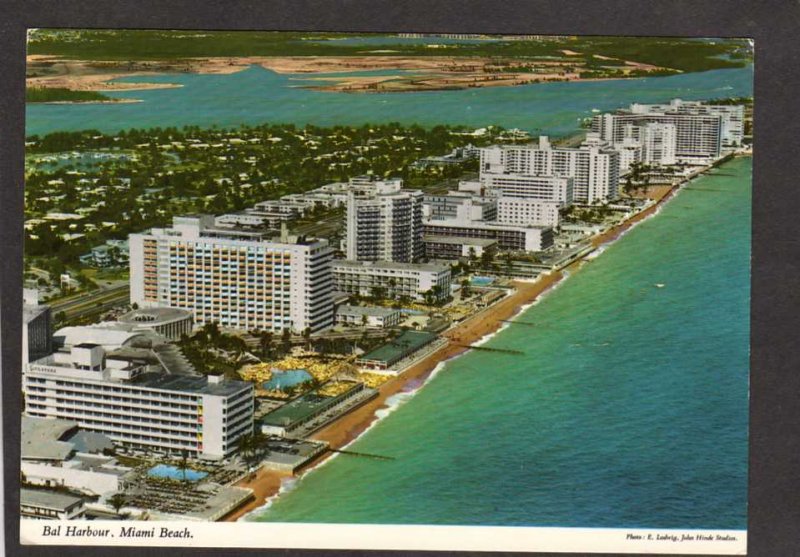 FL Bal Harbour Harbor American Beau Rivage Hotel Miami Beach Florida Postcard