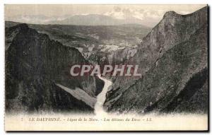 Old Postcard The Dauphine Line of Mure Abimes Drac