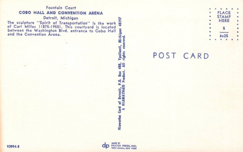 Cobo Hall and Convention Arena,Detroit,MI BIN