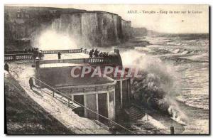 Old Postcard Ault Tempete Coup de Mer On Casino