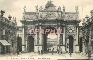 Old Postcard Nancy Arc de Triomphe