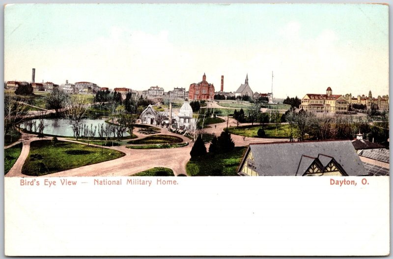 Dayton Ohio, National Military Soldiers Home, Bird's Eye View, Vintage Postcard