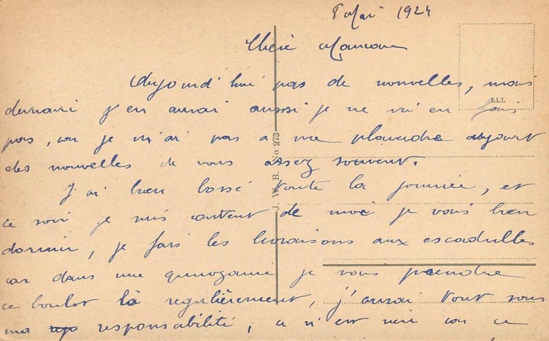 Germany navigation themed postcard Koln paddle steamer 1924