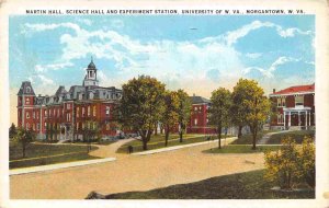 Martin Hall Science Station University Morgantown West Virginia  1925 postcard