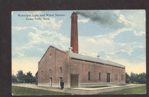 CEDAR FALLS IOWA MUNICIPAL LIGHT AND WATER STATION VINTAGE POSTCARD 1922