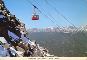 Jasper Sky Tram Jasper Alberta AB Canadian Rockies Unused Vintage Postcard D17