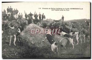 Postcard Old Hunting hounds was hunts of Vallieres rally drill d & # 39Ermeno...