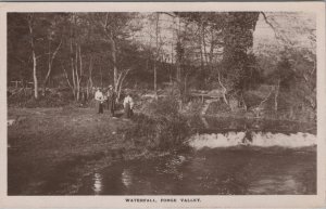 Yorkshire Postcard - Waterfall, Forge Valley, Scarborough   XT334
