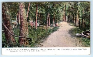 WASHINGTON, DC ~ GREAT FALLS of POTOMAC Path to Dickie's Landing  Postcard