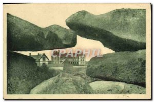 Old Postcard Tregastel The Community View Rosh Meur