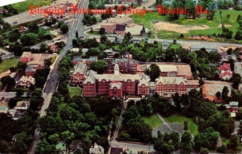 Virginia Bristol Aerial View Virginia Intemont College 1970