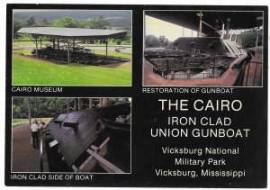 Cairo Ironclad Union Gunboat Vicksburg Mississippi  Military Park 4 by 6