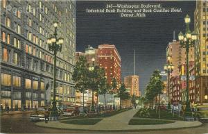 MI, Detroit, Michigan, Washington Boulevard, Industrial Bank,Book Cadillac Hotel