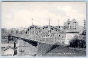 Pre-1907 CALVERT STREET BRIDGE ROTOGRAPH BALTIMORE MARYLAND*MD*POSTCARD