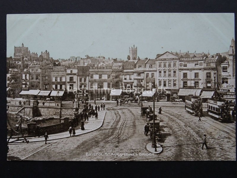 Bristol ST. AUGUSTINES BRIDGE c1905 Postcard by Dainty Series