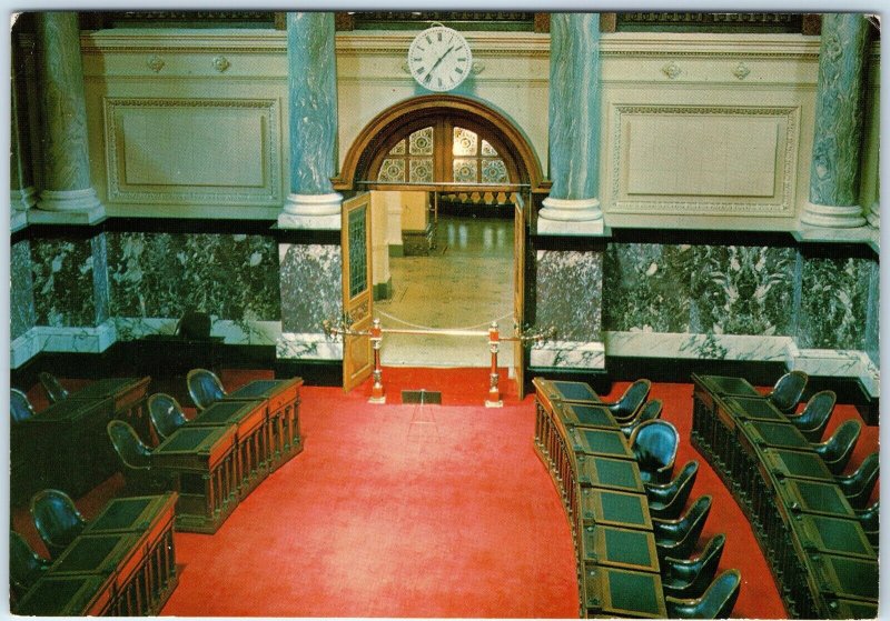 c1970s Victoria, British Columbia BC Legislative Chamber Parliament Interior M10