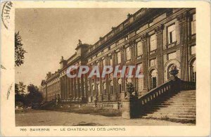 Old Postcard Saverne Chateau seen Gardens