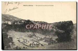 Old Postcard View Moulay Idriss Taking the track De Meknes