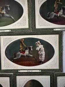 1910s Little Boy Clown Teddy Bear Embossed Postcard Lot Britain National Series