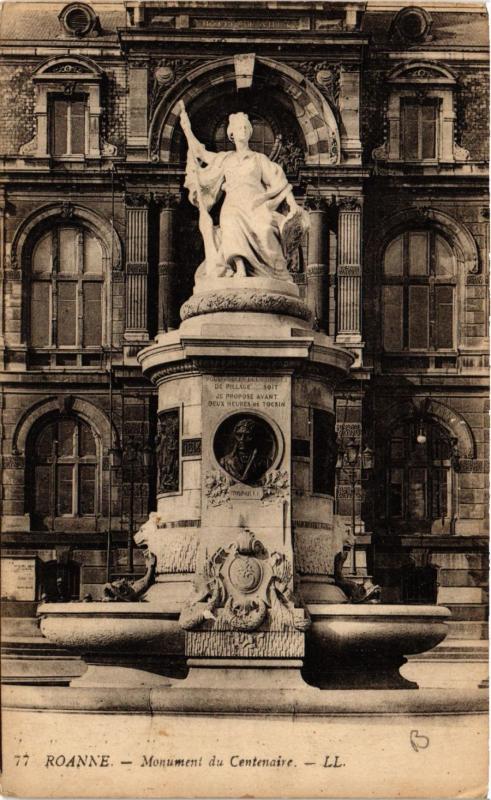 CPA ROANNE Monument du Centenaire (338653)