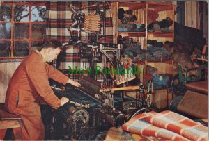 Occupations Postcard - Weaving Tartan, Weaving at Brora, Sutherland  RR18561