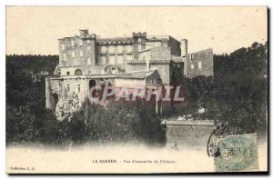 Old Postcard The Barben Chateau Overview