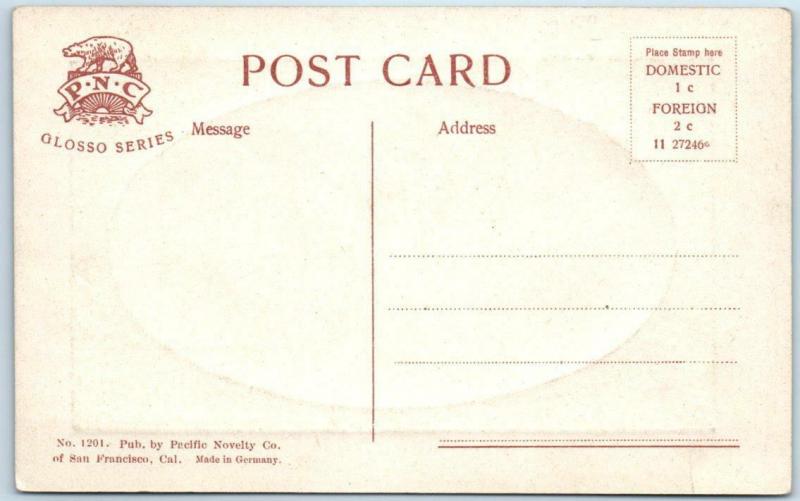 ROSEBURG, Oregon  OR    HIGH SCHOOL  Embossed Border PNC Glosso Postcard