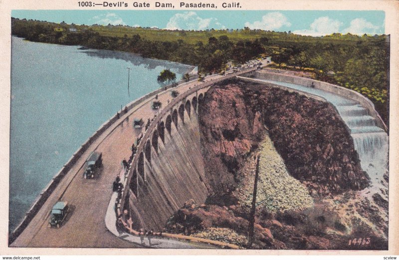 PASADENA, California, 1900-1910s; Devil's Gate Dam