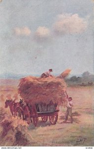 Farmers harvesting , 1908