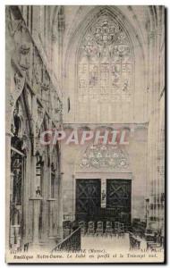 Old Postcard Lepine Notre Dame In The Jube Profile and the South Transept