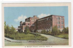 St Michaels Hospital Lethbridge Alberta Canada postcard