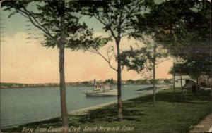 South Norwalk CT From Country Club c1910 Postcard