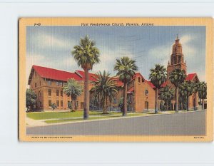 Postcard First Presbyterian Church, Phoenix, Arizona
