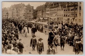 RPPC Parade Augsburg Bavaria Germany c1900s Real Photo Postcard Y30