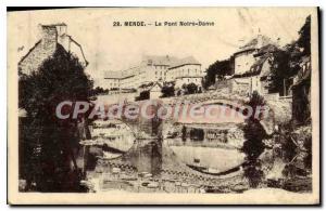 Old Postcard Mende Pont Notre Dame