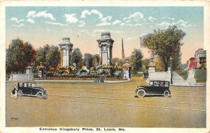 ST LOUIS, MO Missouri  KINGSBURY PLACE ENTRANCE 20's Cars~Street Scene  Postcard