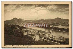 Old Postcard Blick Von Roladdseck Auf Siebengebirge