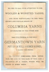 1880's-90's Columbia Yarns Germantown Yarn Lady Sheepherder & Sheep P196