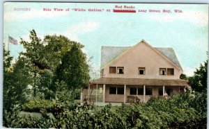 GREEN BAY, Wisconsin WI   WHITE GABLES at Red Banks  ca 1910s  Postcard