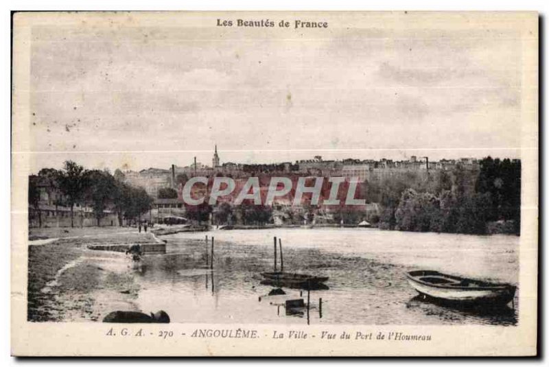 Old Postcard Angouleme City Porl View of the Houmean