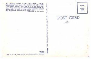 Postcard PANORAMIC SCENE Tulsa Oklahoma OK AR5267