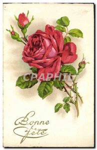 Old Postcard Fantasy Flowers