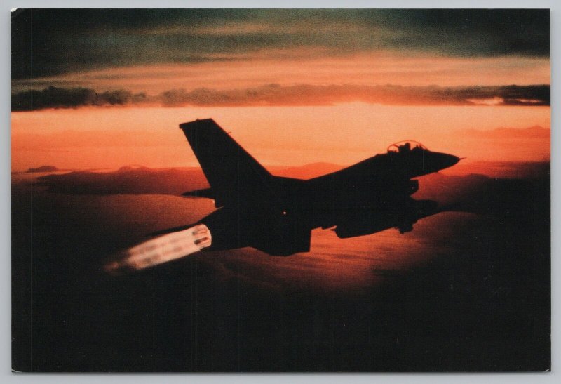 Military~F-16 Fighting Falcon Hill Air Force Base Utah~Continental Postcard 