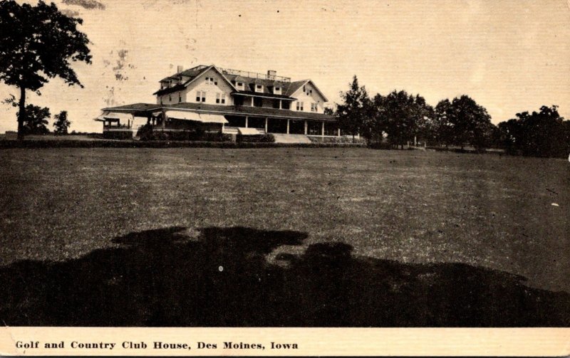 Iowa Des Moines Golf and Country Club House 1911