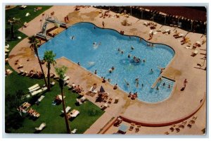 Bird's Eye View The Magnificent Riviera Swimming Pool Las Vegas NV Postcard