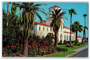 1968 Scene Typical Growths First Christian Church Corpus Christi Texas Postcard