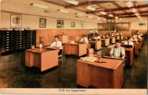 KVP Art Department Kalamazoo Vegetable Parchment MI Vintage Postcard A36