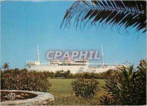 Modern Postcard Port Barcares Lydia Prime liner sands Boat